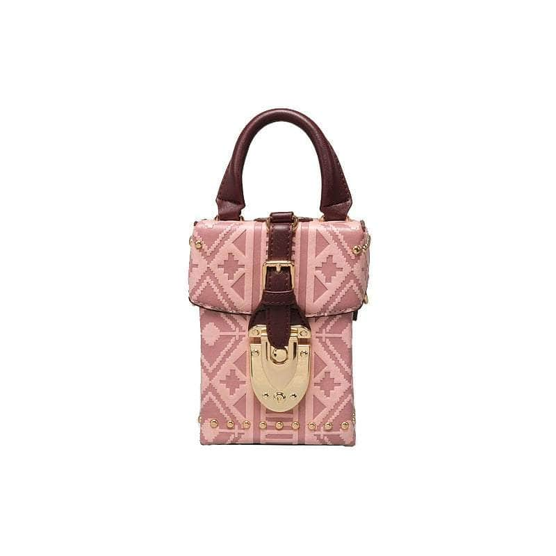 Distinctive Patterned Leather Crossbody Bag