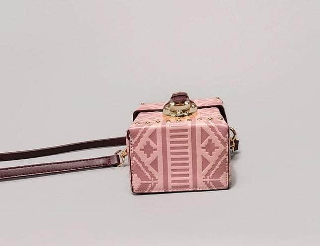 Distinctive Patterned Leather Crossbody Bag