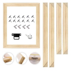 DIY Wood Canvas Stretcher Bars: Removable Frames Kit for Oil and Diamond Painting