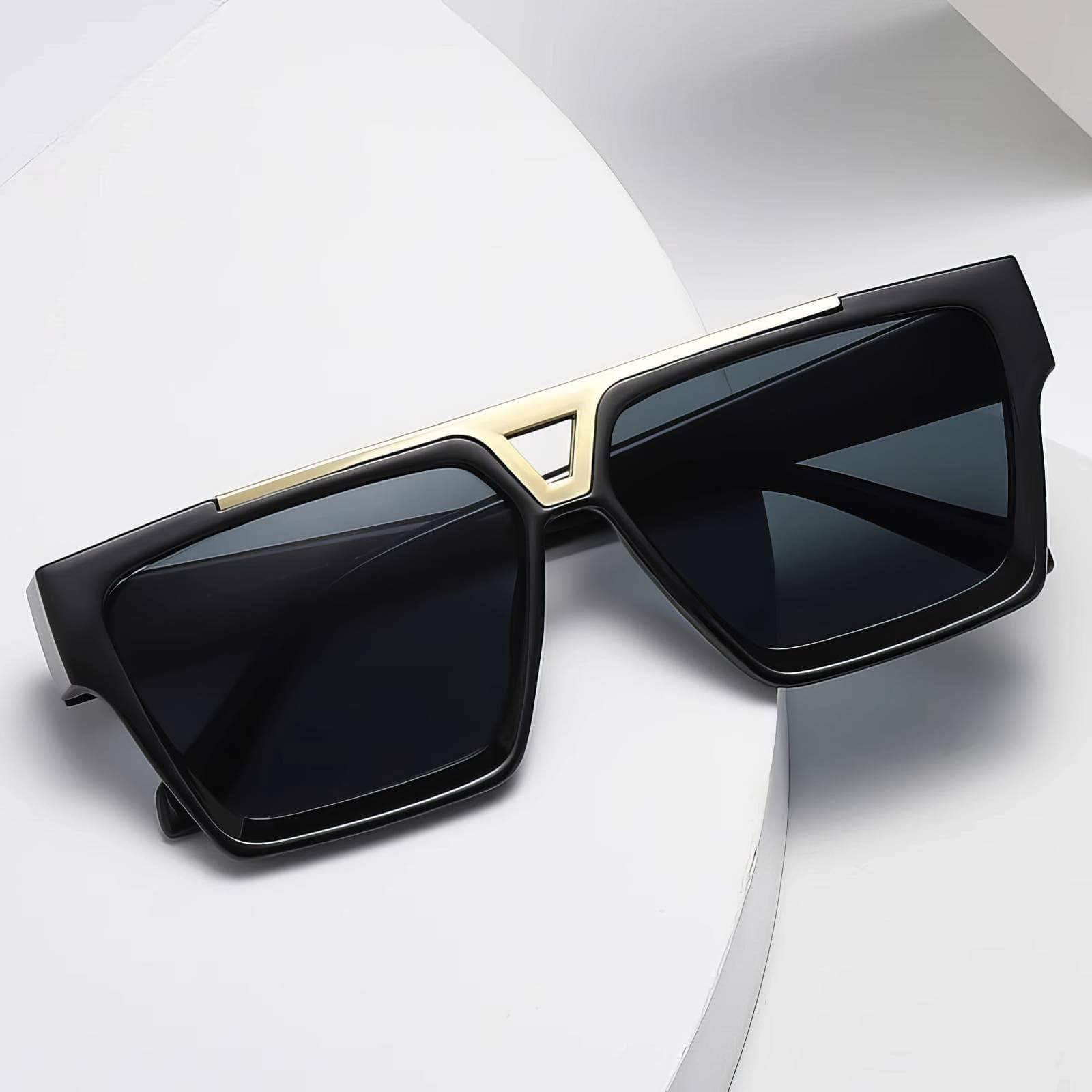 Double Beam Square Sunglasses