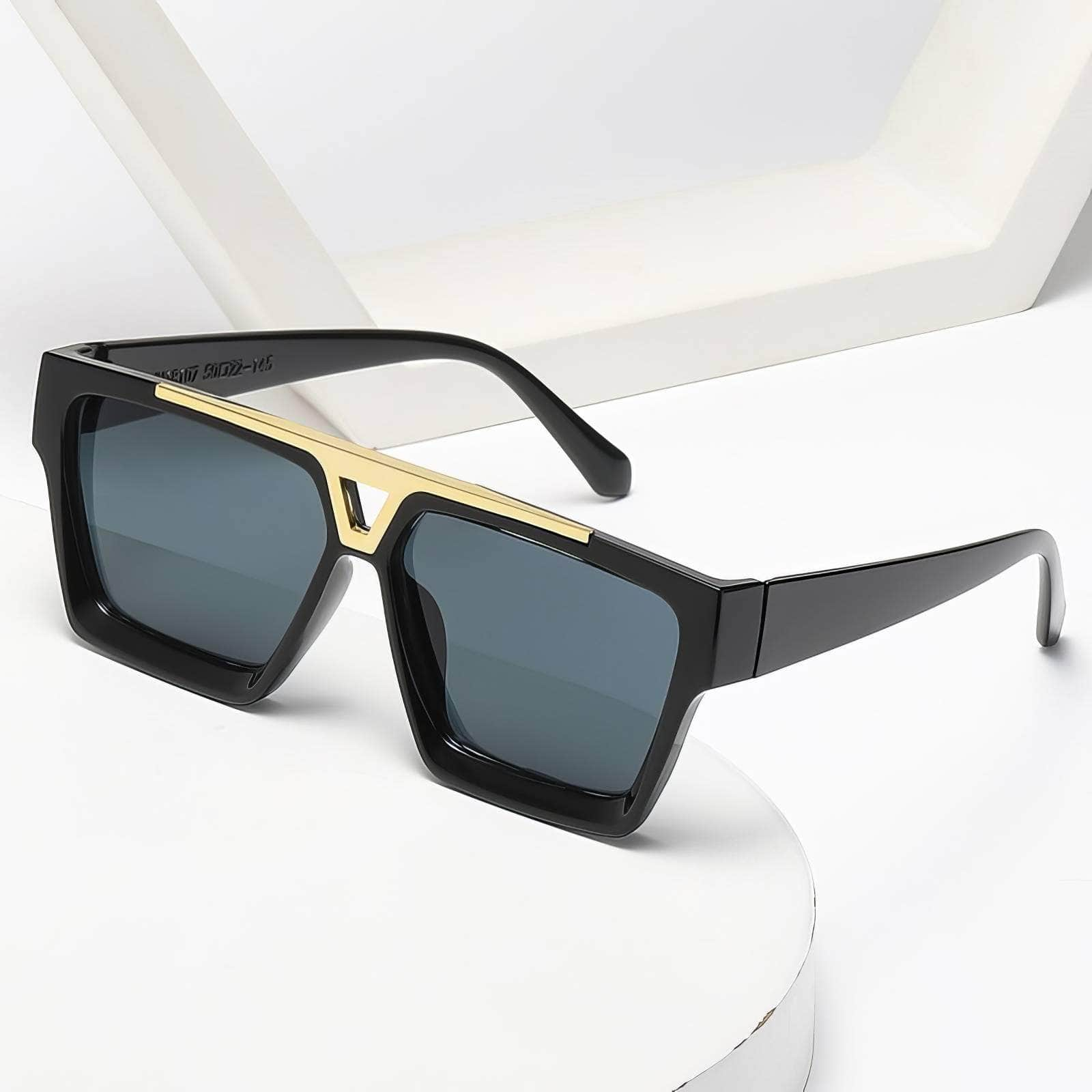 Double Beam Square Sunglasses