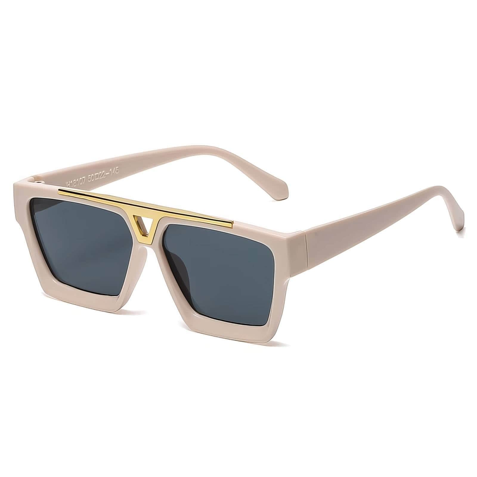 Double Beam Square Sunglasses