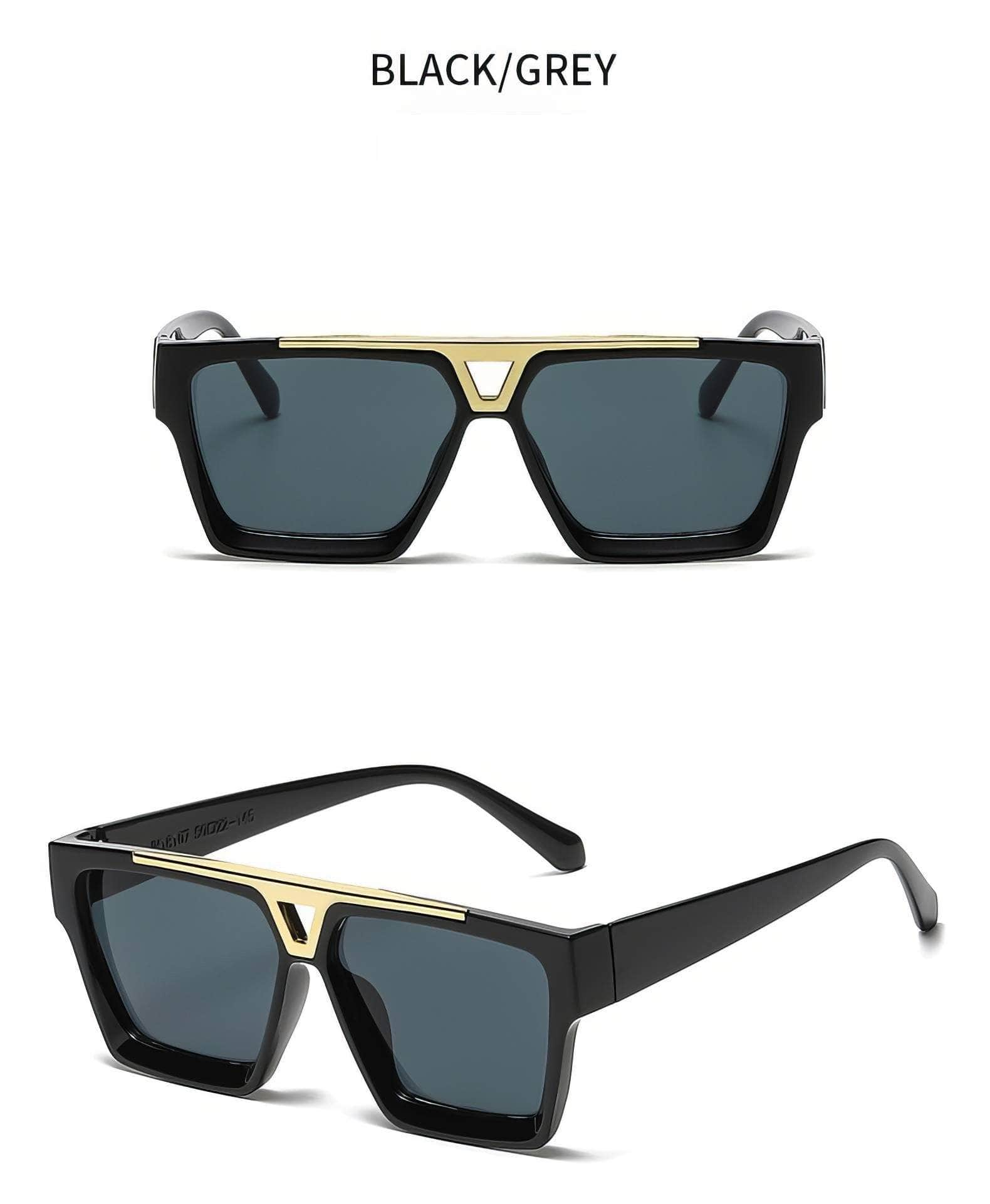 Double Beam Square Sunglasses