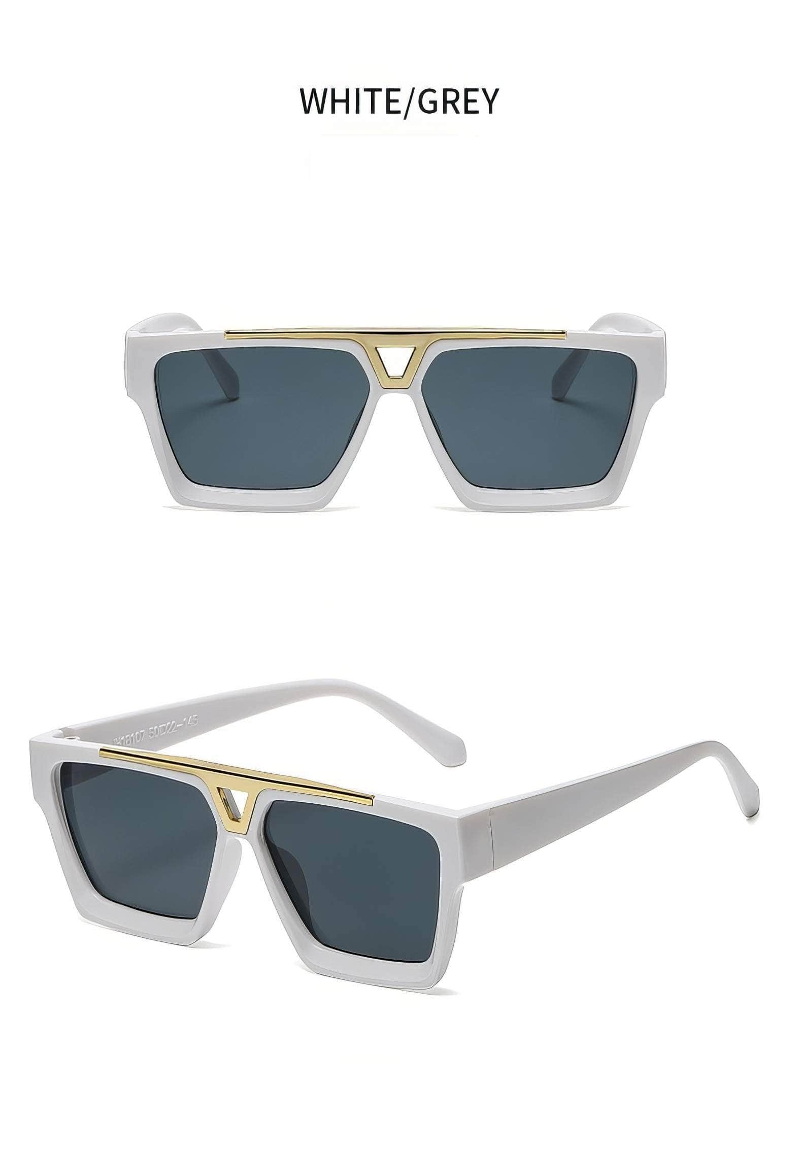 Double Beam Square Sunglasses