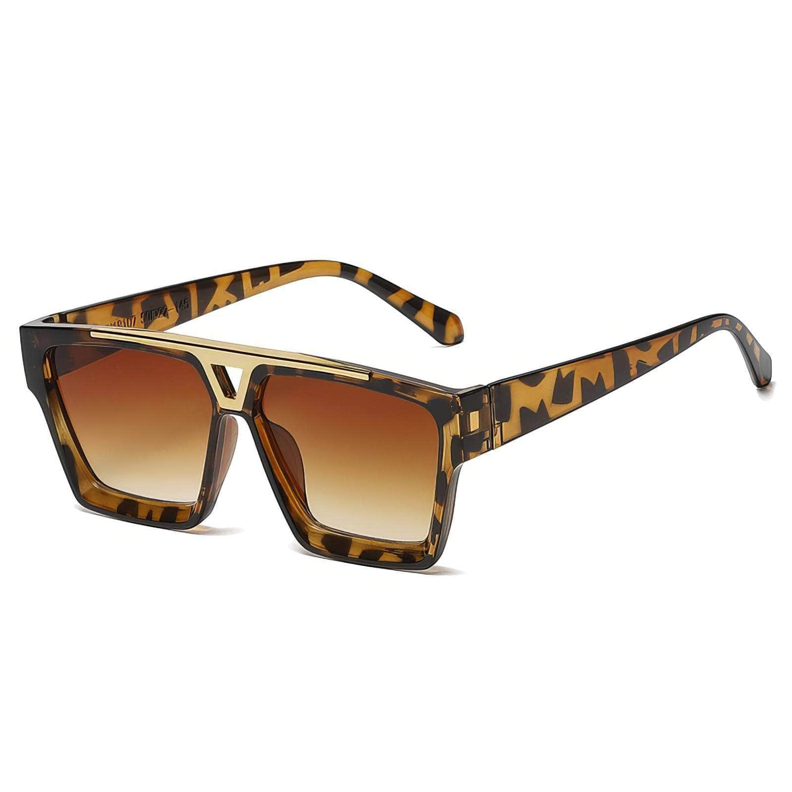 Double Beam Square Sunglasses