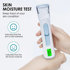 Double Spray-head Nano Mist Sprayer - Mini Hydrating Humidifier with LED Display, Portable Facial Steamer, Handheld Nebulizer for Skin Care