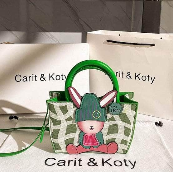 Double Strap Mini Crossbody Handbag Green