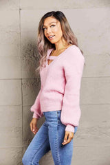 Double Take See It Differently Drop Shoulder Sweater