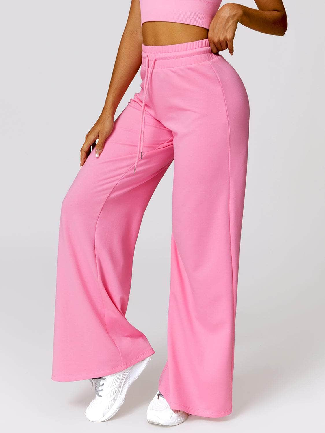 Drawstring High Waist Active Pants