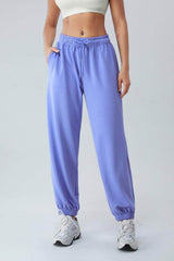 Drawstring Pocketed Active Pants Periwinkle / S