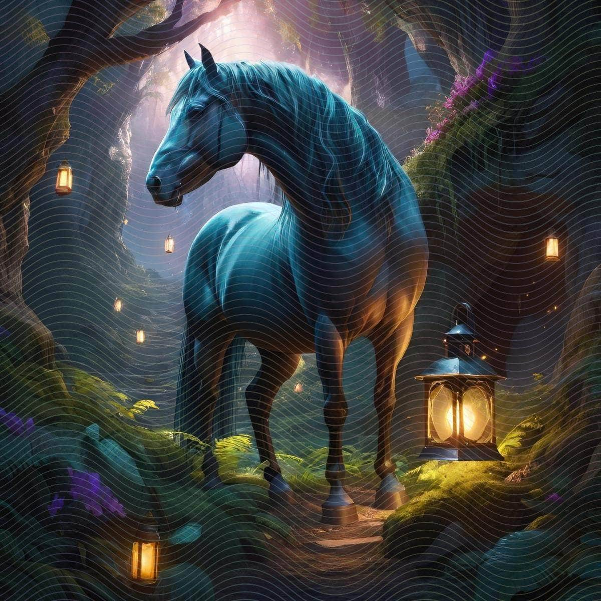 Dreamlike Fantasy Stallion Horse