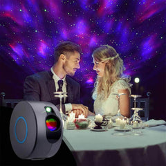 Dynamic Galaxy Star Projector: Colorful Nebula Cloud Night Light for Bedroom, Games Room, Party