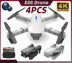 E88Pro 4K Dual Camera RC Drone: Foldable Helicopter