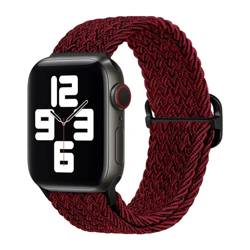 Elastic Nylon Braided Solo Loop Band for Apple Watch Series BR / 42mm 44mm 45mm 49mm