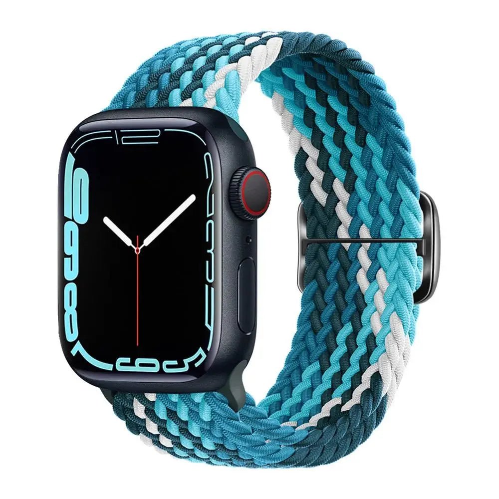 Elastic Nylon Braided Solo Loop Band for Apple Watch Series UOcean / 42mm 44mm 45mm 49mm