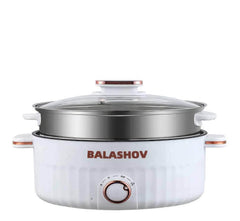 Electric Dormitory Multi Cooker: Hot Pot, Cooking, Frying, Double Layer Soup Heater Pot Fry - EU/US Plug