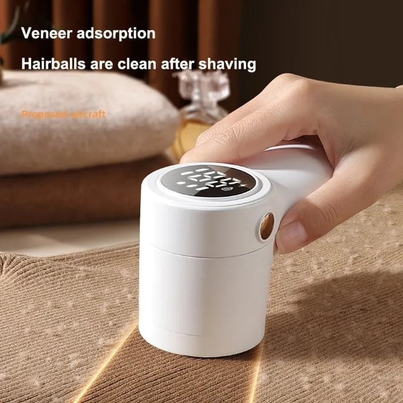 Electric Hairball Trimmer - LED Display Fabric Lint Remover, USB Charging, Portable, Professional, Fast, Household