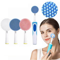 Electric Toothbrush Replacement & Facial Cleansing Brush Heads - Silicone Cleansing for Face Skin Care