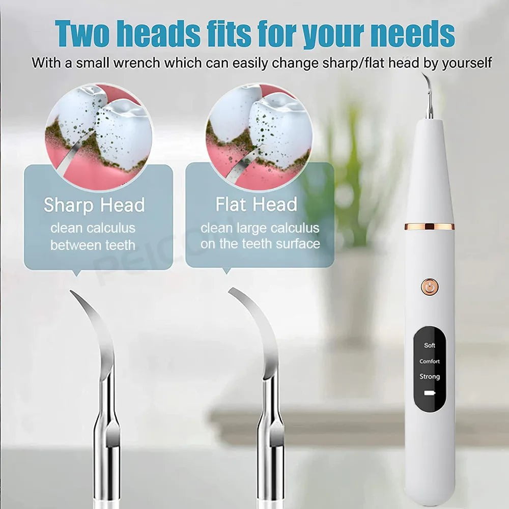 Electric Ultrasonic Dental Scaler: Stain and Tartar Removal