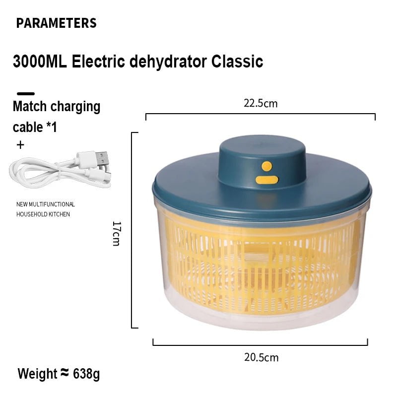 Electric Vegetable Dehydrator 3L Style B Blue