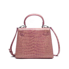 Elegant Alligator Patterned Handbag