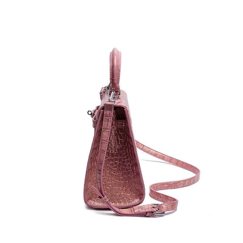 Elegant Alligator Patterned Handbag