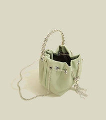 Elegant Crossbody Mini Bucket Handbag