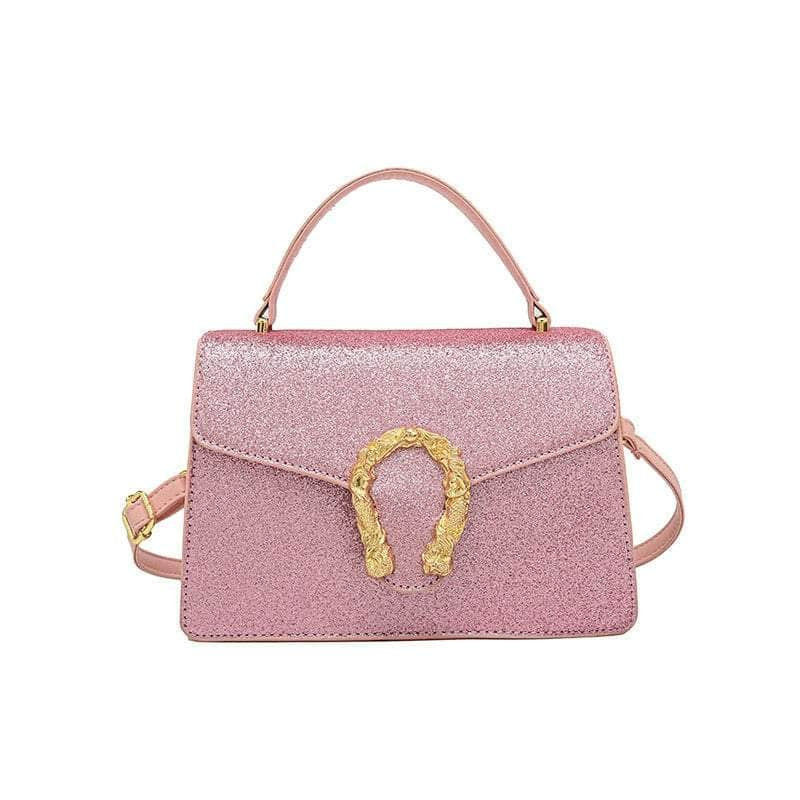 Elegant Crossbody Women's Handbag Pink