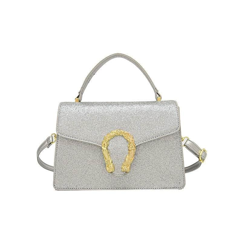 Elegant Crossbody Women's Handbag Silver