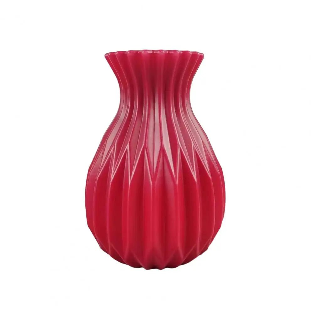Elegant Decorative Flower Vase for Home Decoration Red