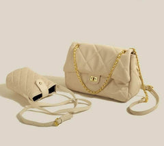 Elegant Flap Quilted Chain Shoulder Bag