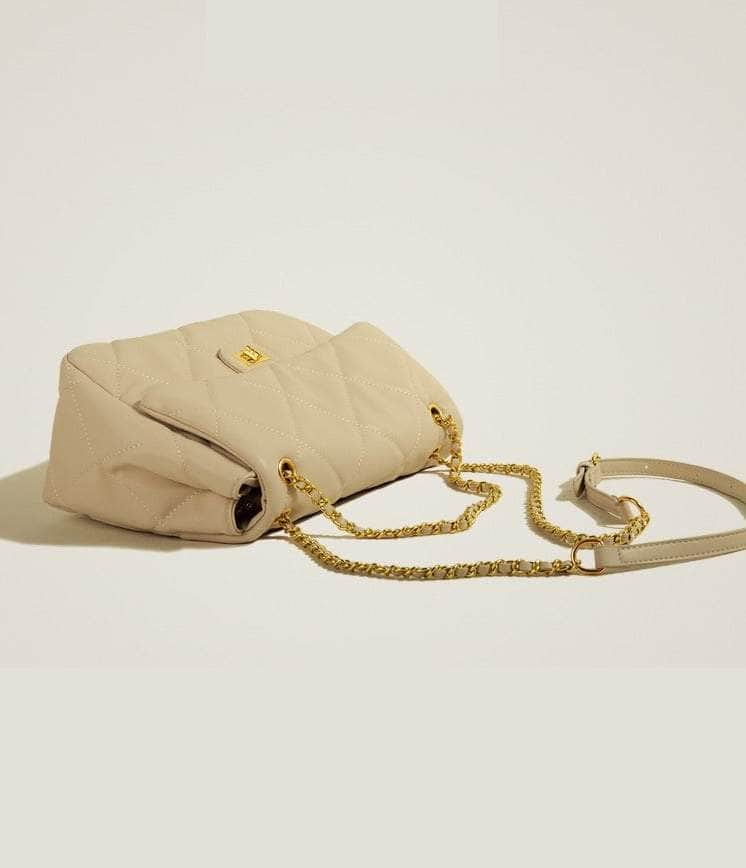 Elegant Flap Quilted Chain Shoulder Bag