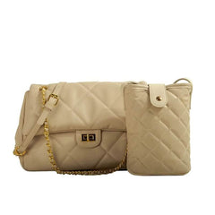 Elegant Flap Quilted Chain Shoulder Bag