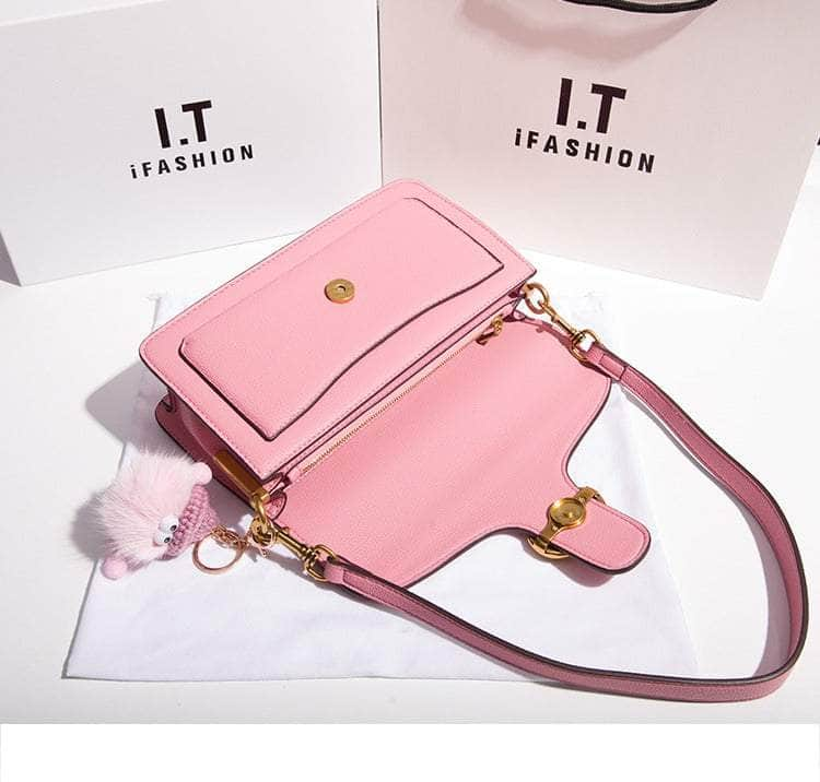 Elegant Flap Top Handle Bag