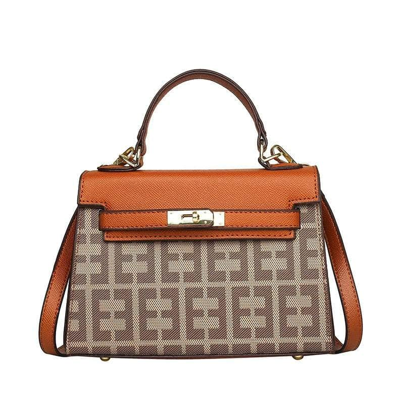 Elegant Houndstooth Shoulder Handbag