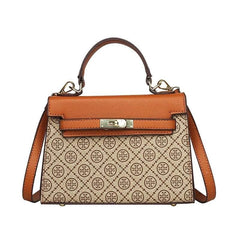 Elegant Houndstooth Shoulder Handbag