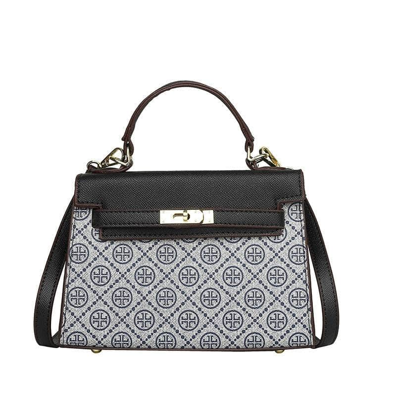 Elegant Houndstooth Shoulder Handbag