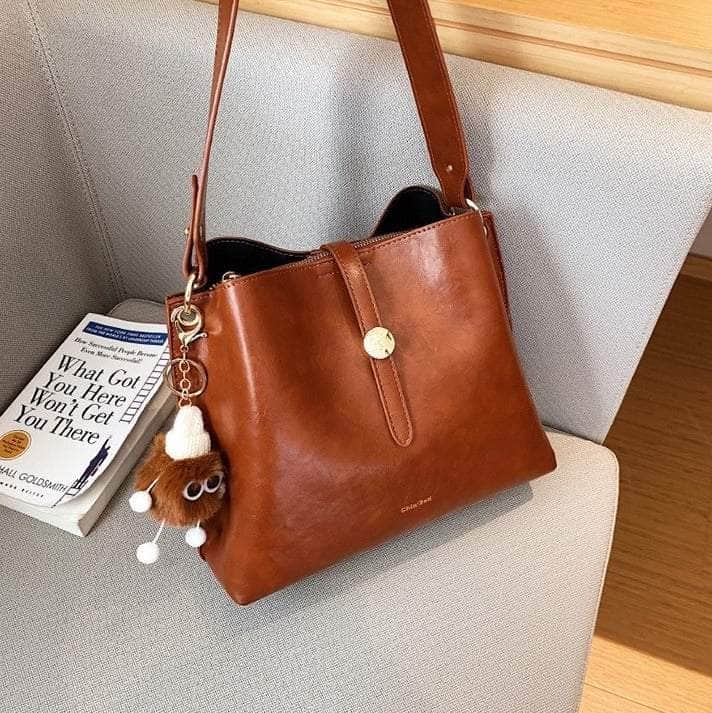 Elegant Ladies' Tote Bag Brown