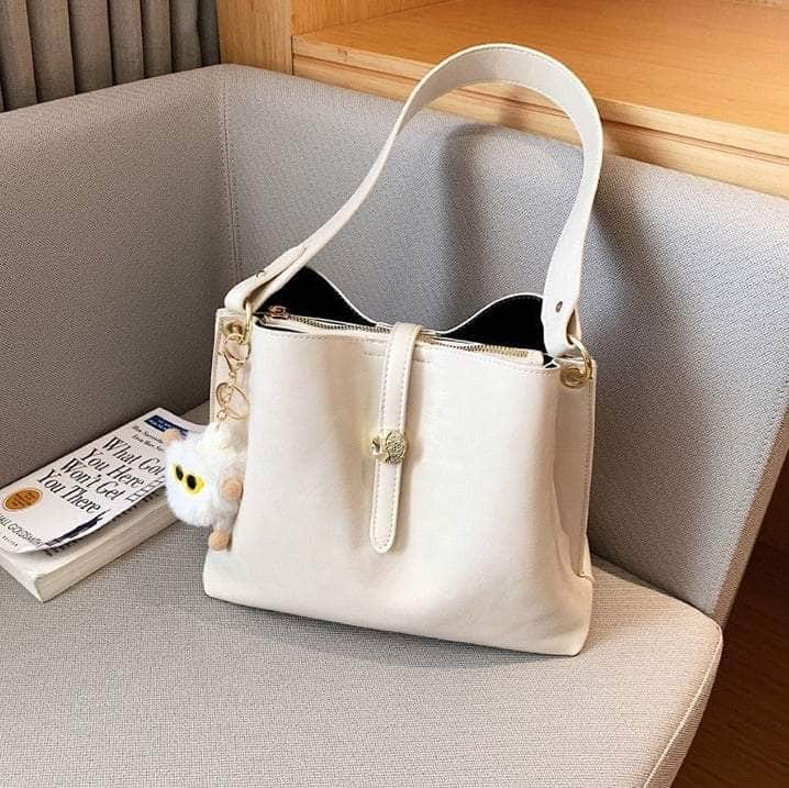 Elegant Ladies' Tote Bag White