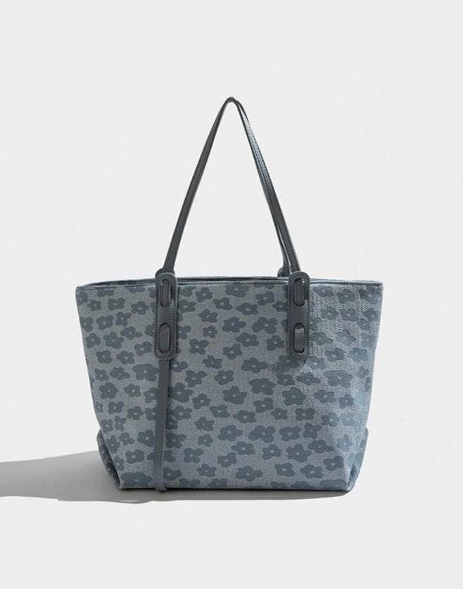 Elegant Ladies' Tote Shoulder Bag Blue