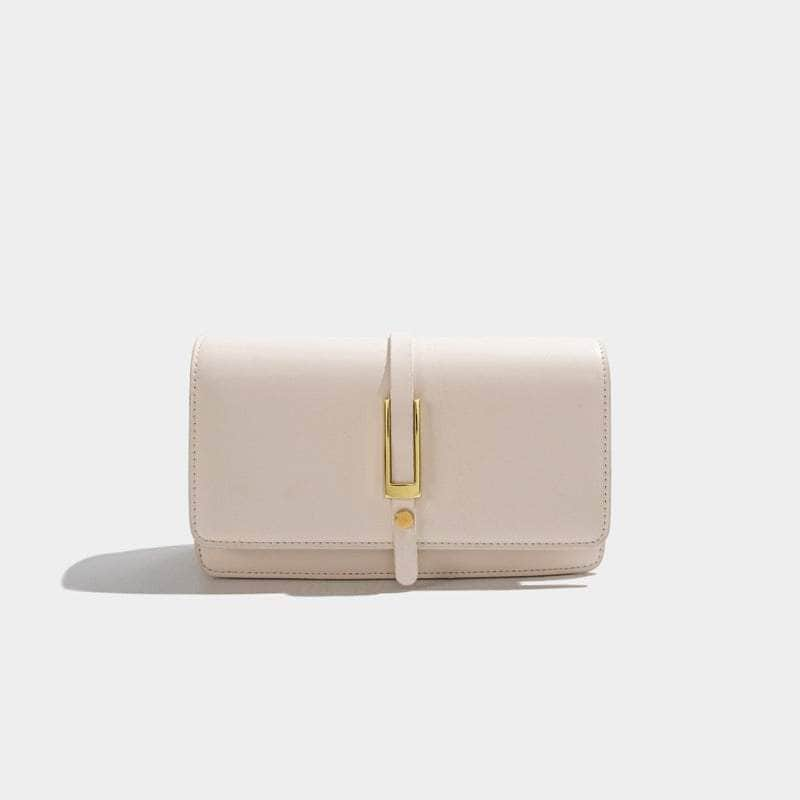 Elegant Leather Purse White