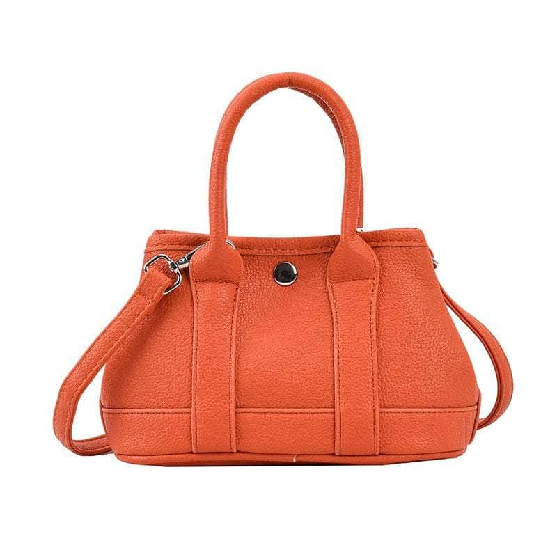 Elegant Litchi Grain Tote Crossbody Bag