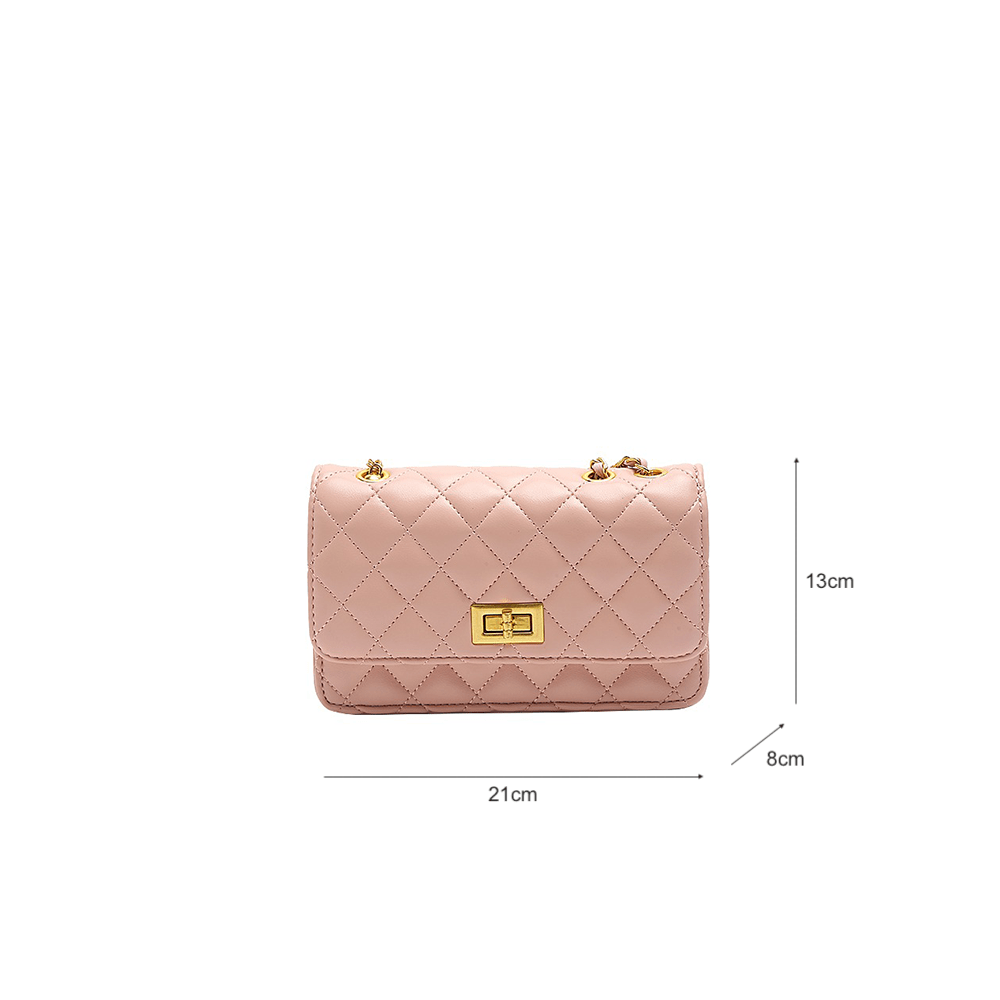 Elegant Quilted Envelope Crossbody Chain Bag