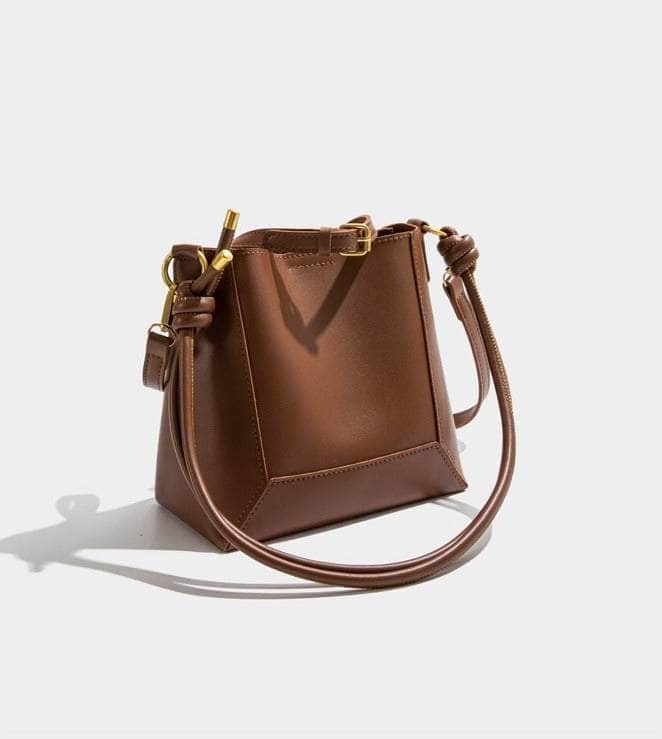 Elegant Retro Crossbody Bucket Bag