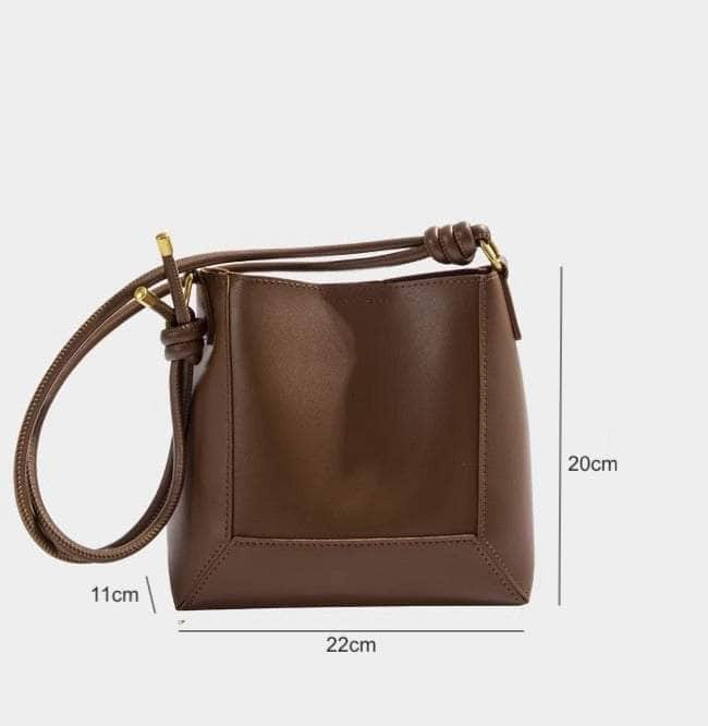 Elegant Retro Crossbody Bucket Bag