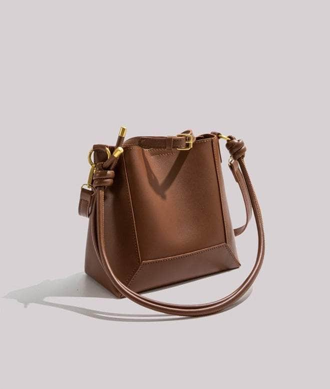 Elegant Retro Crossbody Bucket Bag