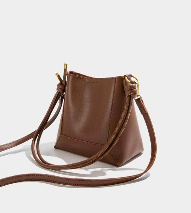 Elegant Retro Crossbody Bucket Bag