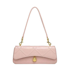 Elegant Retro Top Handle Crossbody Bag with Gold Detail