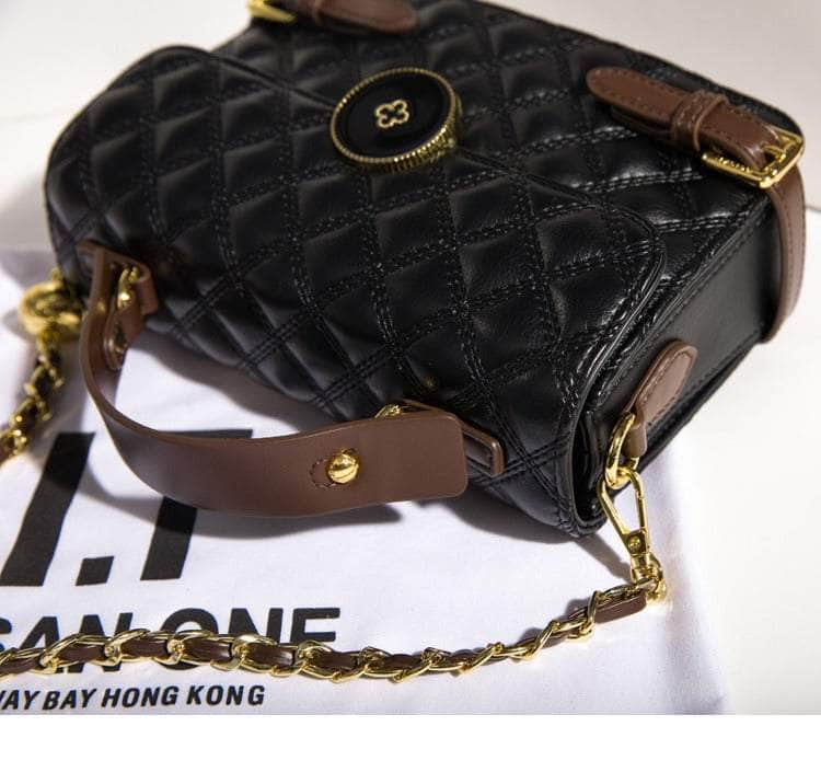 Elegant Rhombus Chain Crossbody Handbag