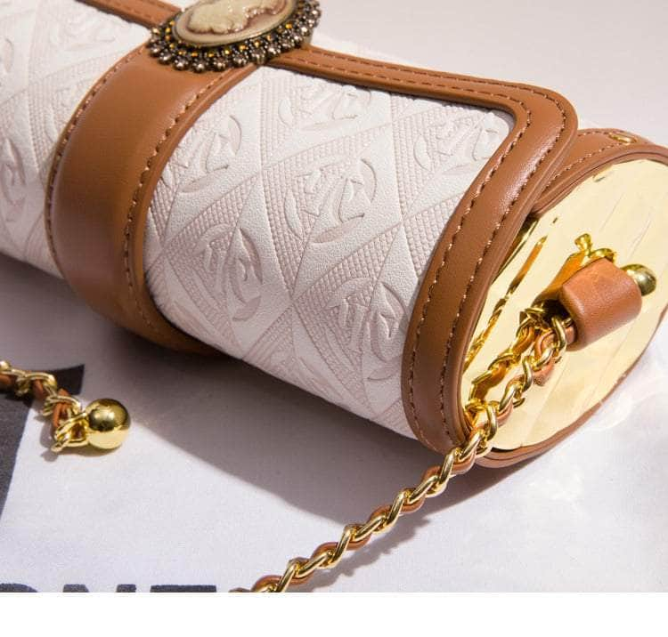 Elegant Round Flap Crossbody Chain Bag